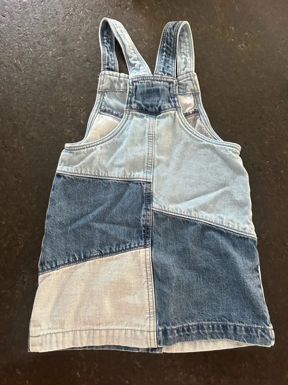GAP 4T button front mixed denim jumper